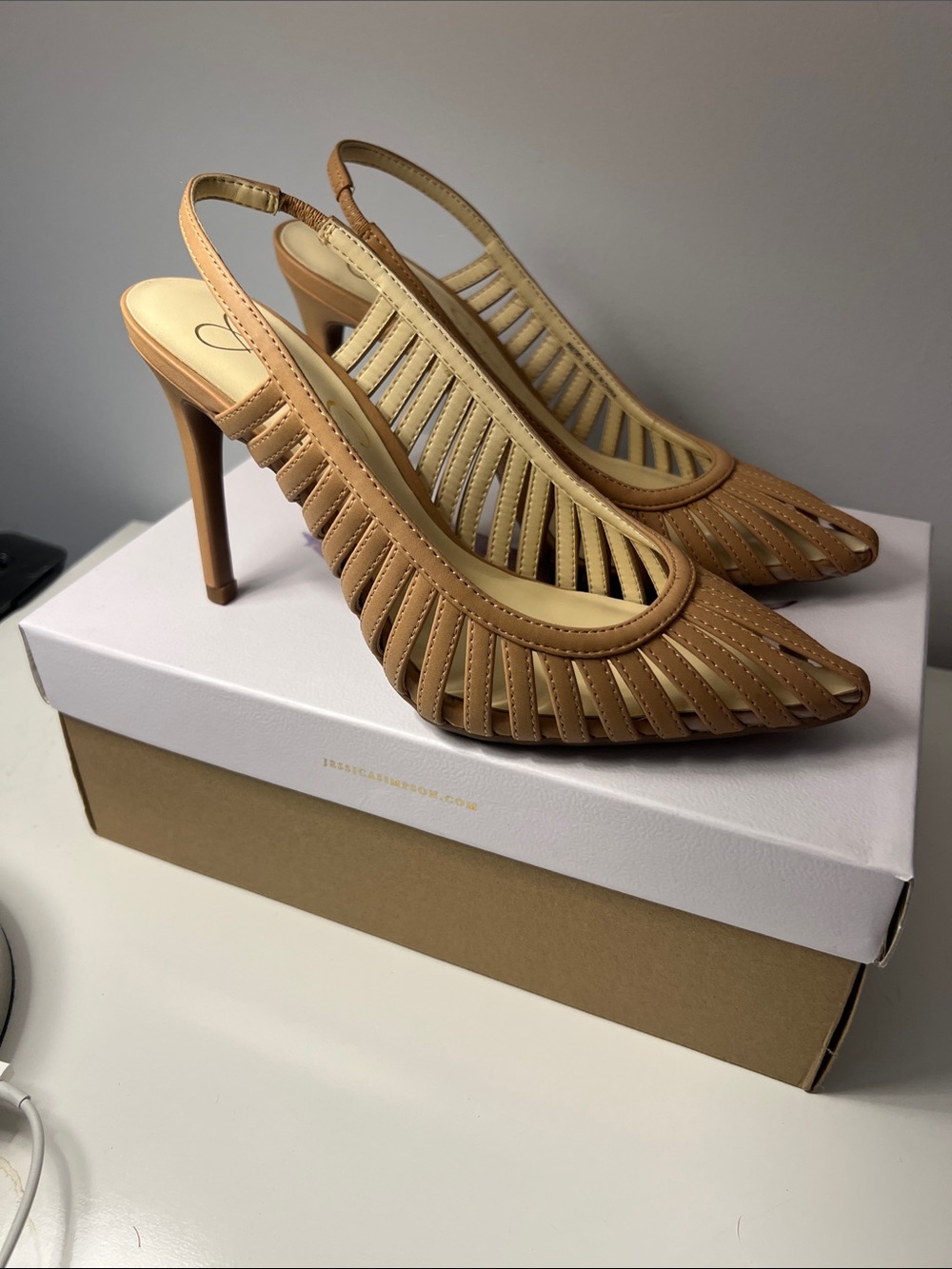 Jessica Simpson Cutout Slingback High Heels